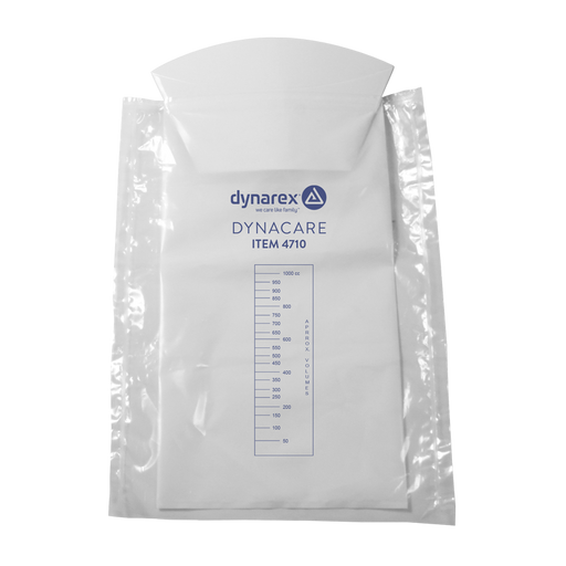 Dynarex 4710 Emesis Bag w/ Hand Protection, White