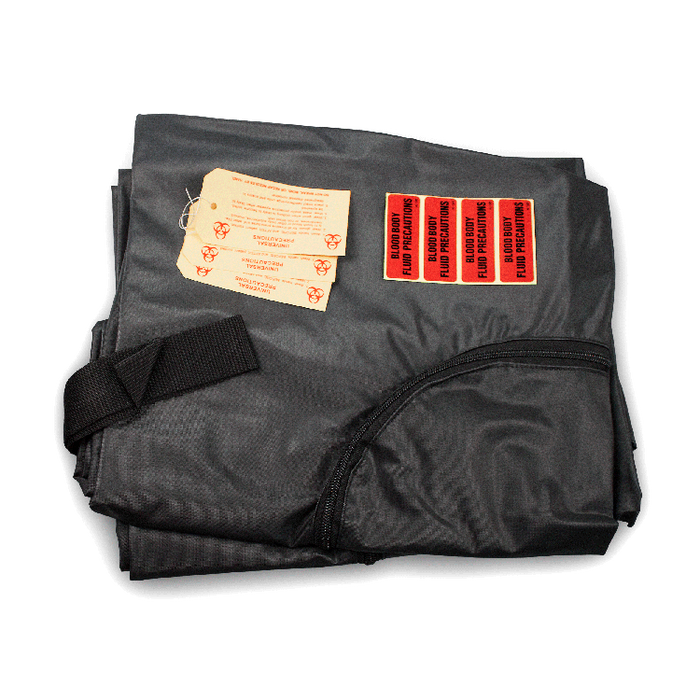 Dynarex 4776 Heavy Duty Black Body Bag Kit, Adult, 36" x 90"