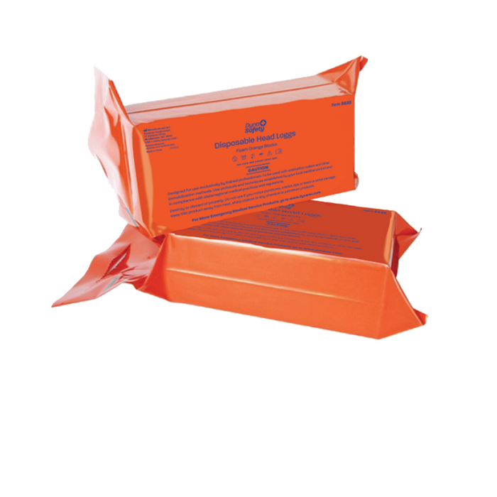Dynarex 5625 Disposable Head Loggs, Orange, 16 Pairs