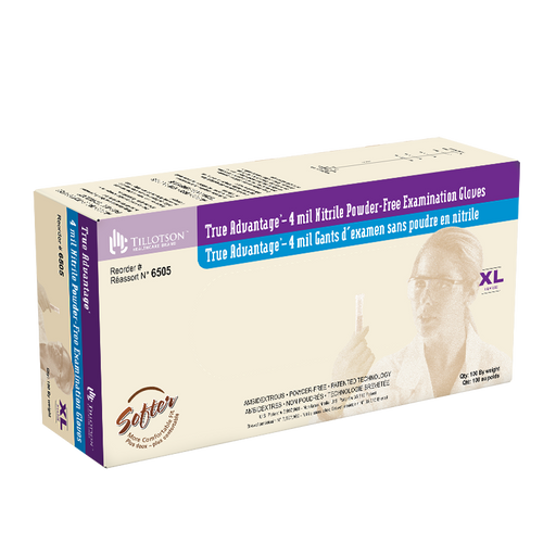 Dynarex 6505 True Advantage Nitrile Exam Gloves, X-Large, Powder-Free