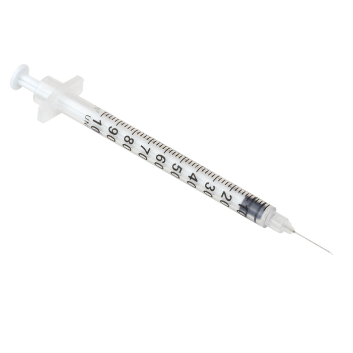 Dynarex 6949 Insulin Syringe - Non-Toxic - Individual Wrapped, 31G, 5/16" Needle, 1 cc