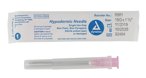 Dynarex Hypodermic Needles, 18G x 1.5 in product image