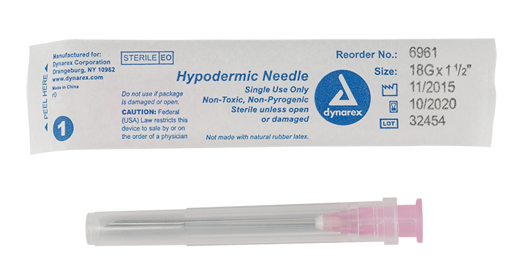 Dynarex Hypodermic Needles, 18G x 1.5 in product image