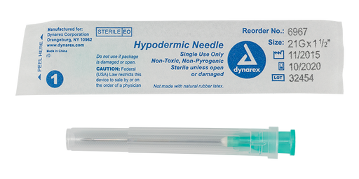Dynarex Hypodermic Needles, 21G x 1.5 in product image