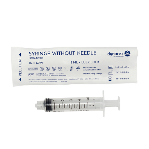 Dynarex Luer-Lock Syringes without Needles, 5 cc product image