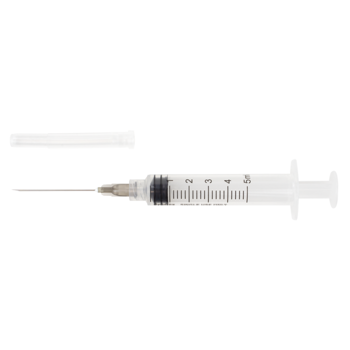 Dynarex 7010 Syringe - Non-Safety with Needle - Luer Lock, 20G, 1" Needle, 10 cc