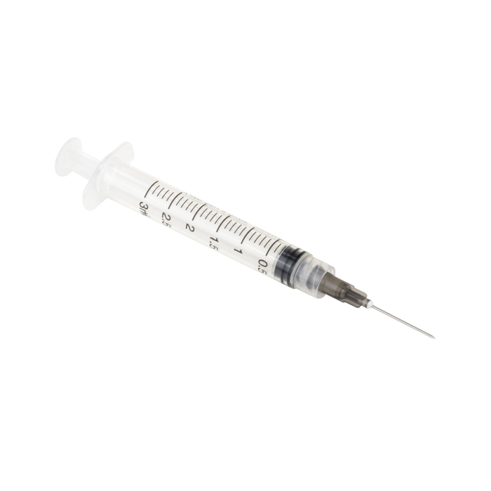 Dynarex 7012 Syringe - Non-Safety with Needle - Luer Lock, 21G, 1" Needle, 10 cc
