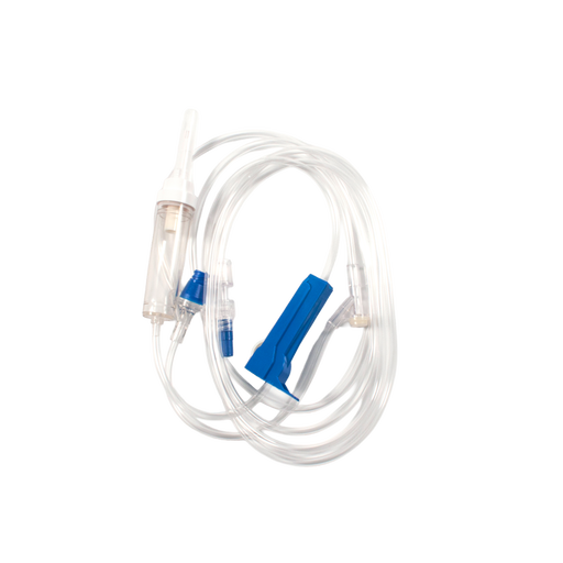 Dynarex 7030 IV Administration Set - 10 Drop, 83", 1 Needleless Port, 1 Inje