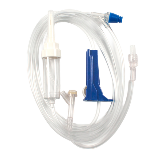Dynarex 7031 IV Administration Set - 15 Drop, 83", 1 Needleless Port, 1 Inje