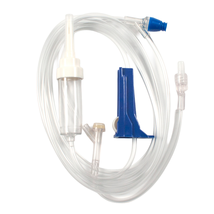Dynarex 7031 IV Administration Set - 15 Drop, 83", 1 Needleless Port, 1 Inje