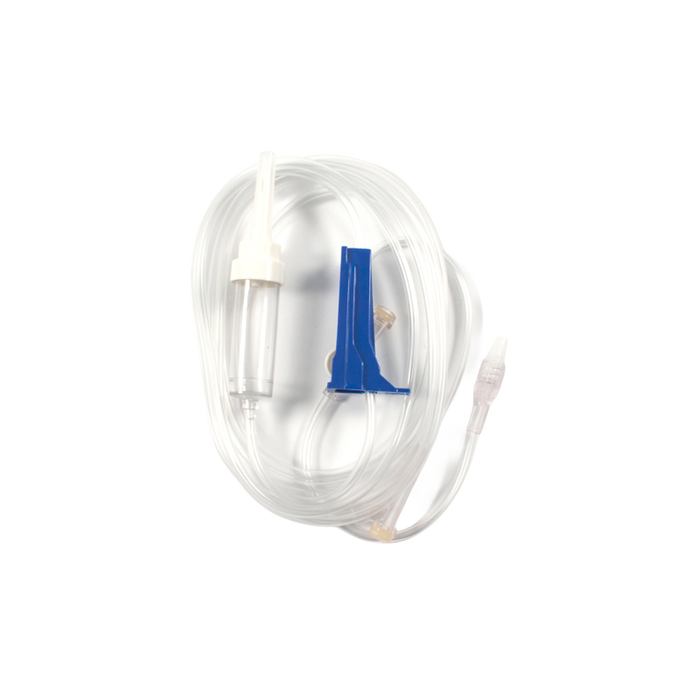 Dynarex 7033 IV Administration Set - 15 Drop, 106", 2 Injection Site