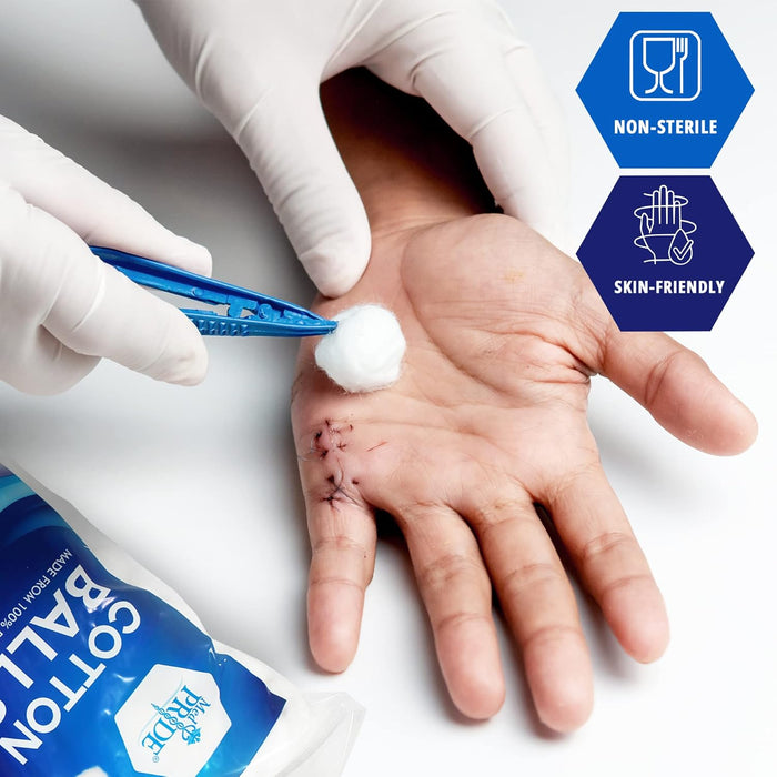 Cotton Balls – Regular Size – 300 Count Bags – 48 Bags/Case (14,400 Total)