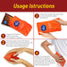 Usage instructions for a hot pack with step-by-step illustrations.