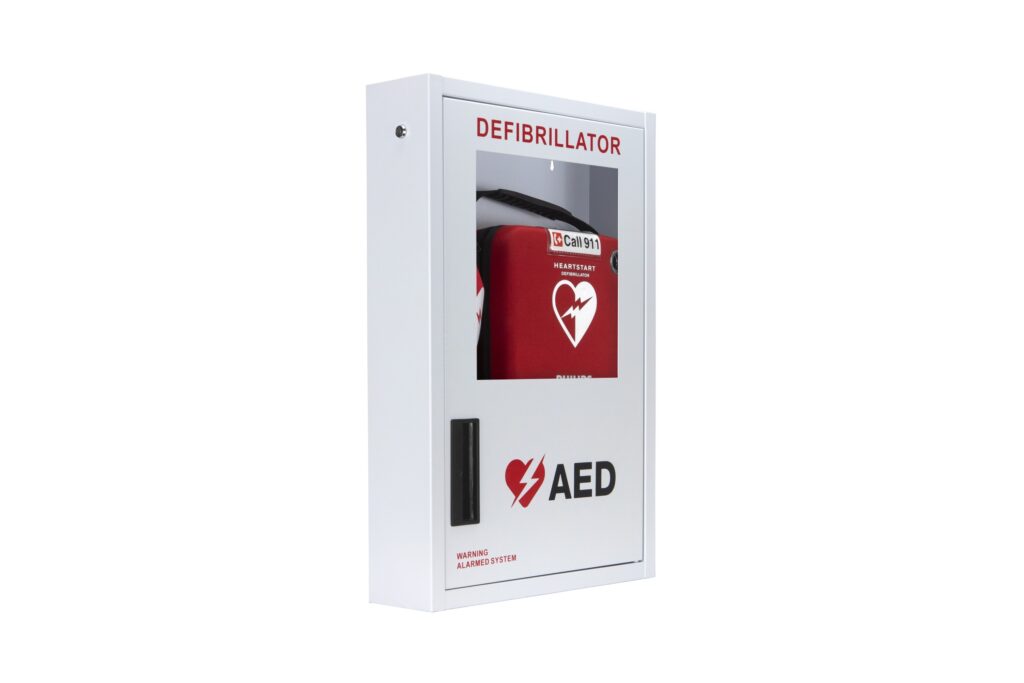 ADA Compliant AED Defibrillator Cabinet With Alarm