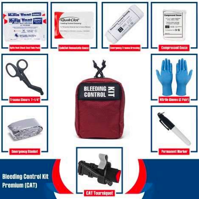 Bleeding Control Kit Premium (QuikClot) CAT Tourniquet