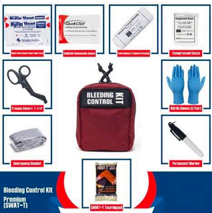 Bleeding Control Kit Premium (QuikClot) SWAT-T Tourniquet