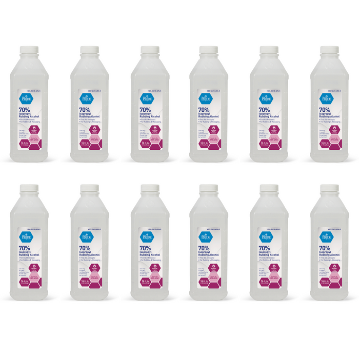 70% Isopropyl Rubbing Alcohol – 16 oz Bottles
