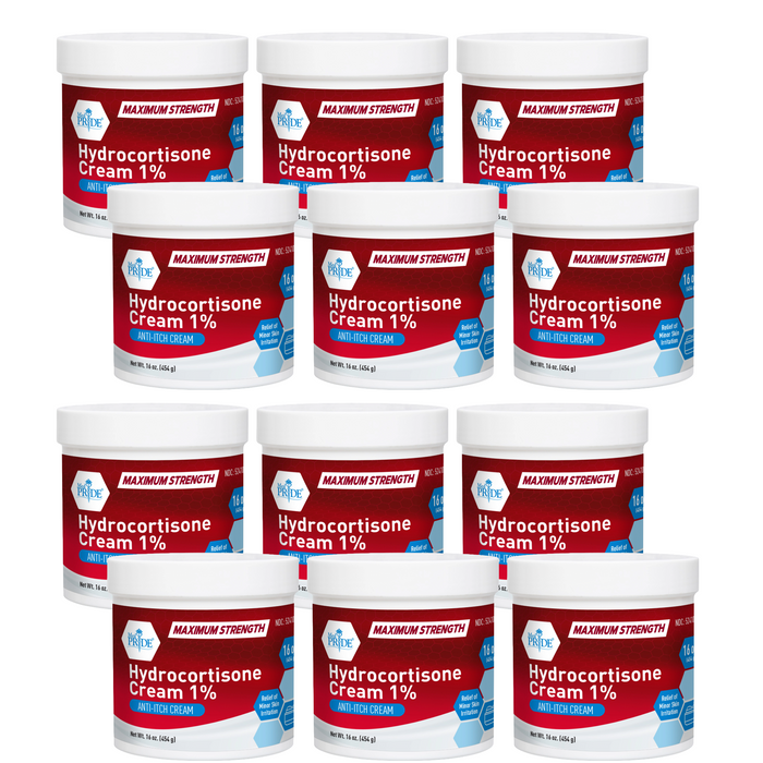 Hydrocortisone Cream 1% – 16 oz Jars