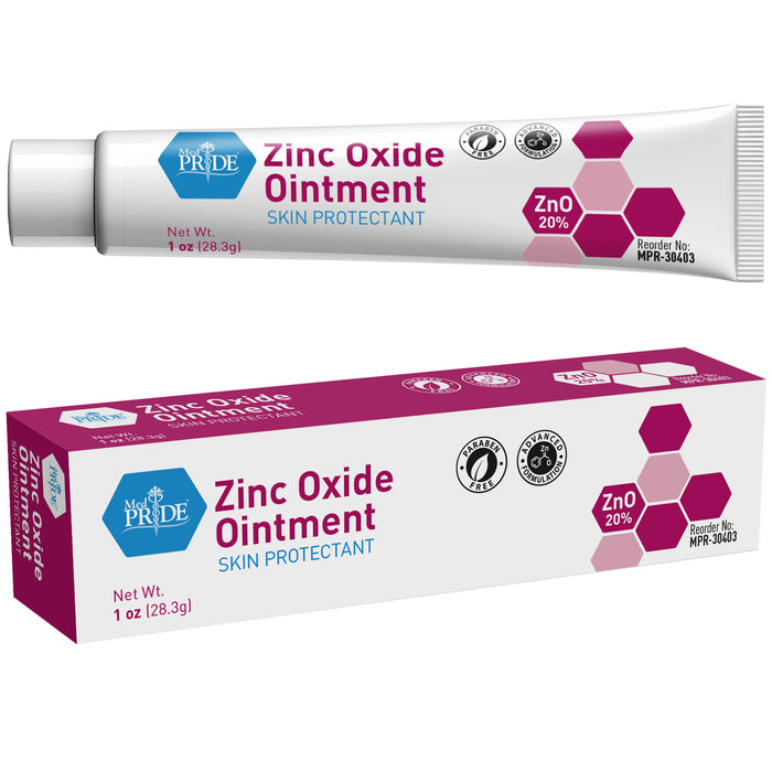 Zinc Oxide 20% Ointment – 1 oz Tubes, Individually Boxed