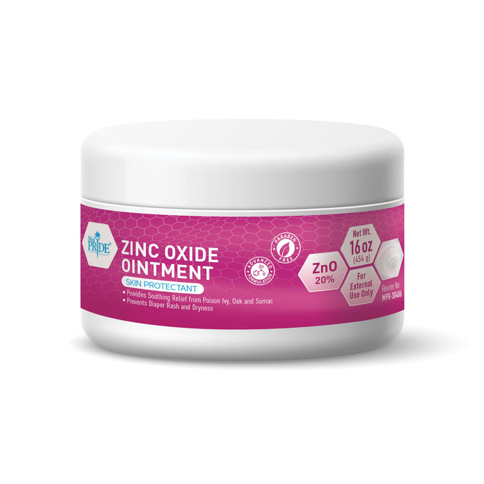 Zinc Oxide 20% Ointment – 16 oz Jars (24/Case)