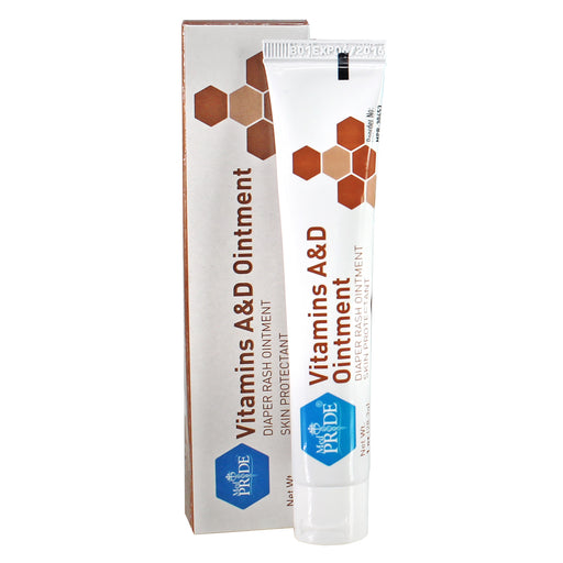Vitamins A&D Ointment tube and packaging on a white background