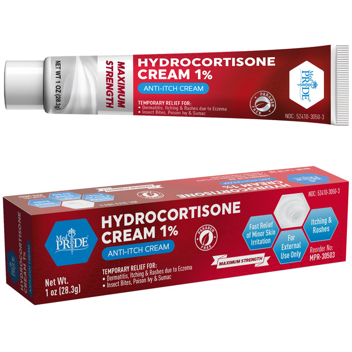 Hydrocortisone Cream 1% – 1 oz Tubes, Individually Boxed