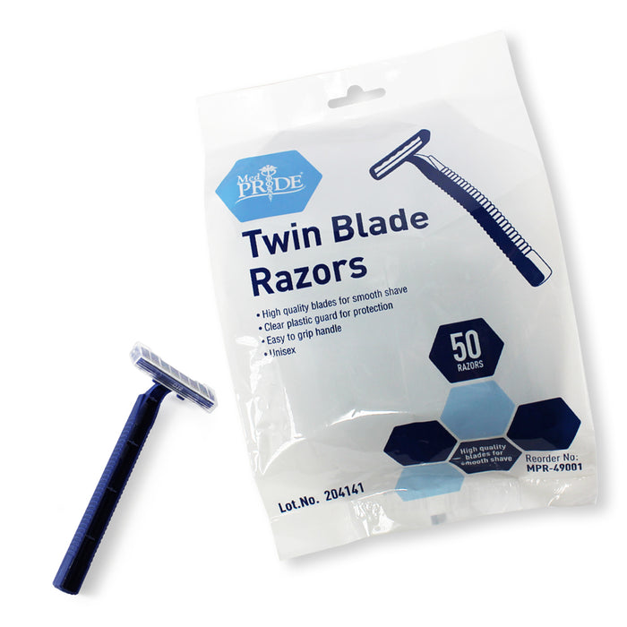 Twin Blade Razors – 6 Boxes of 50 (300 Count)