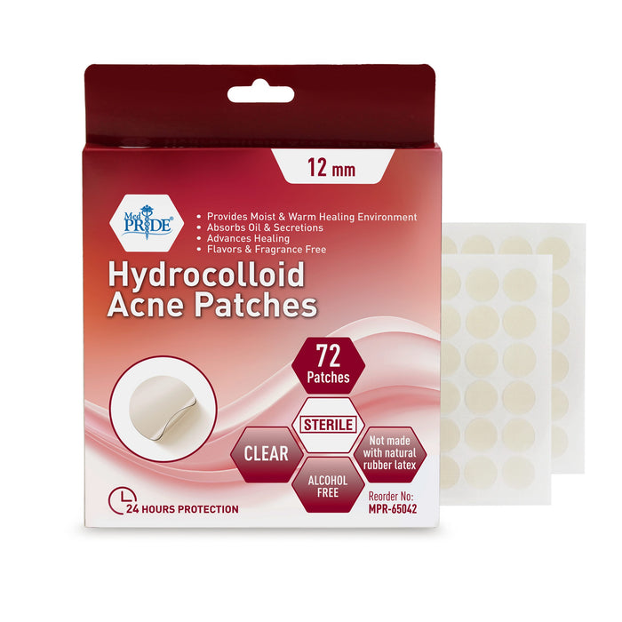 MedPride Hydrocolloid Acne Patches – 12mm Dots – 72 Patches
