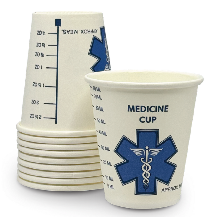 5,000 Graduated Paper Medicine Cup 3oz (40 Sleeves of 125 Cups)