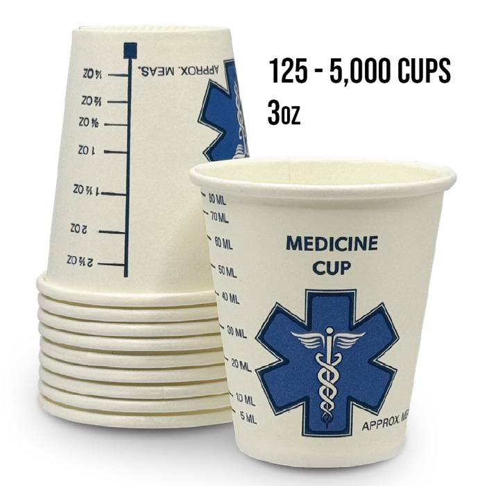 Graduated Paper Medicine Cup 3oz