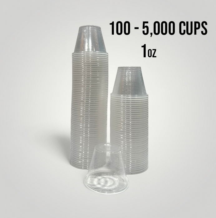 Graduated Plastic Medicine Cups 1oz