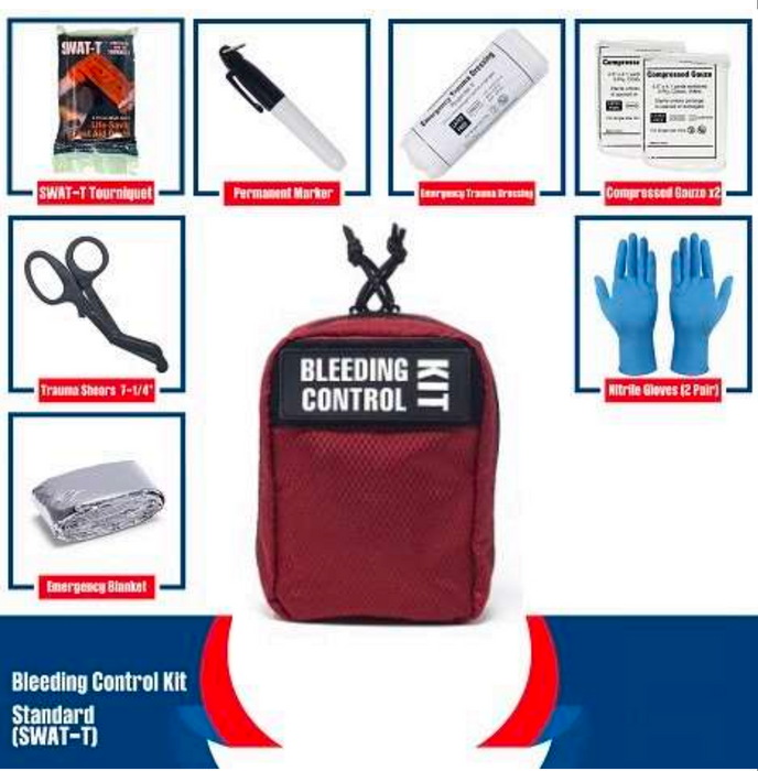 Bleeding Control Kit Standard SWAT-T Tourniquet