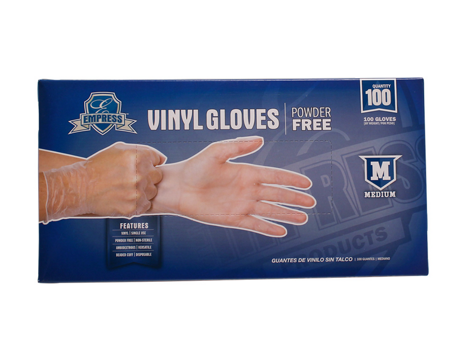 Empress Vinyl Gloves – Powder Free (1,000 Count)