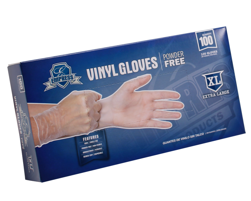 Empress Vinyl Gloves – Powder Free (1,000 Count)