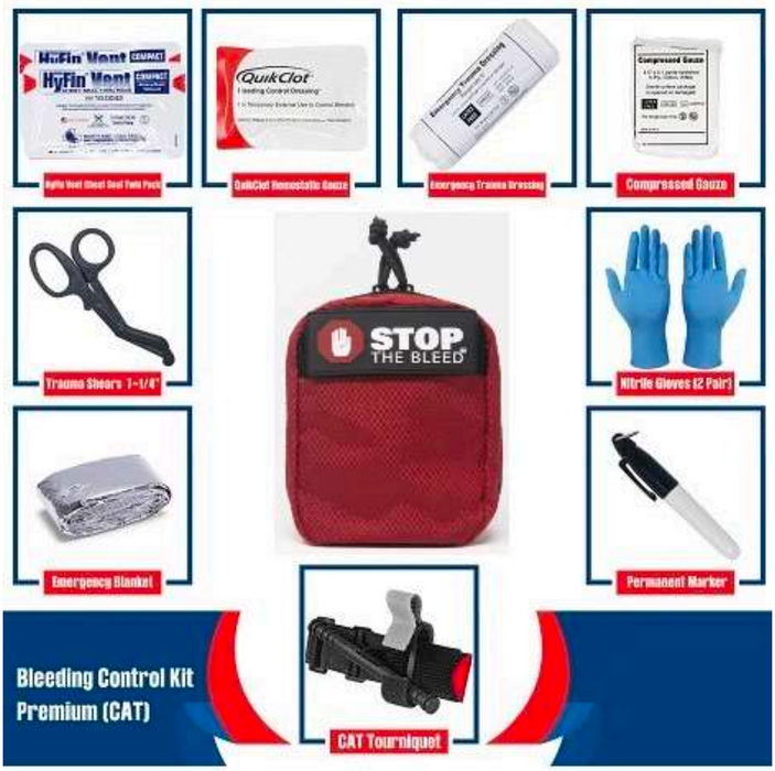 Stop The Bleed Premium CAT Kit with QuikClot