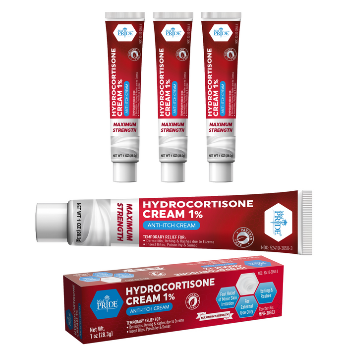 Hydrocortisone Cream 1% – 1 oz Tubes, Individually Boxed