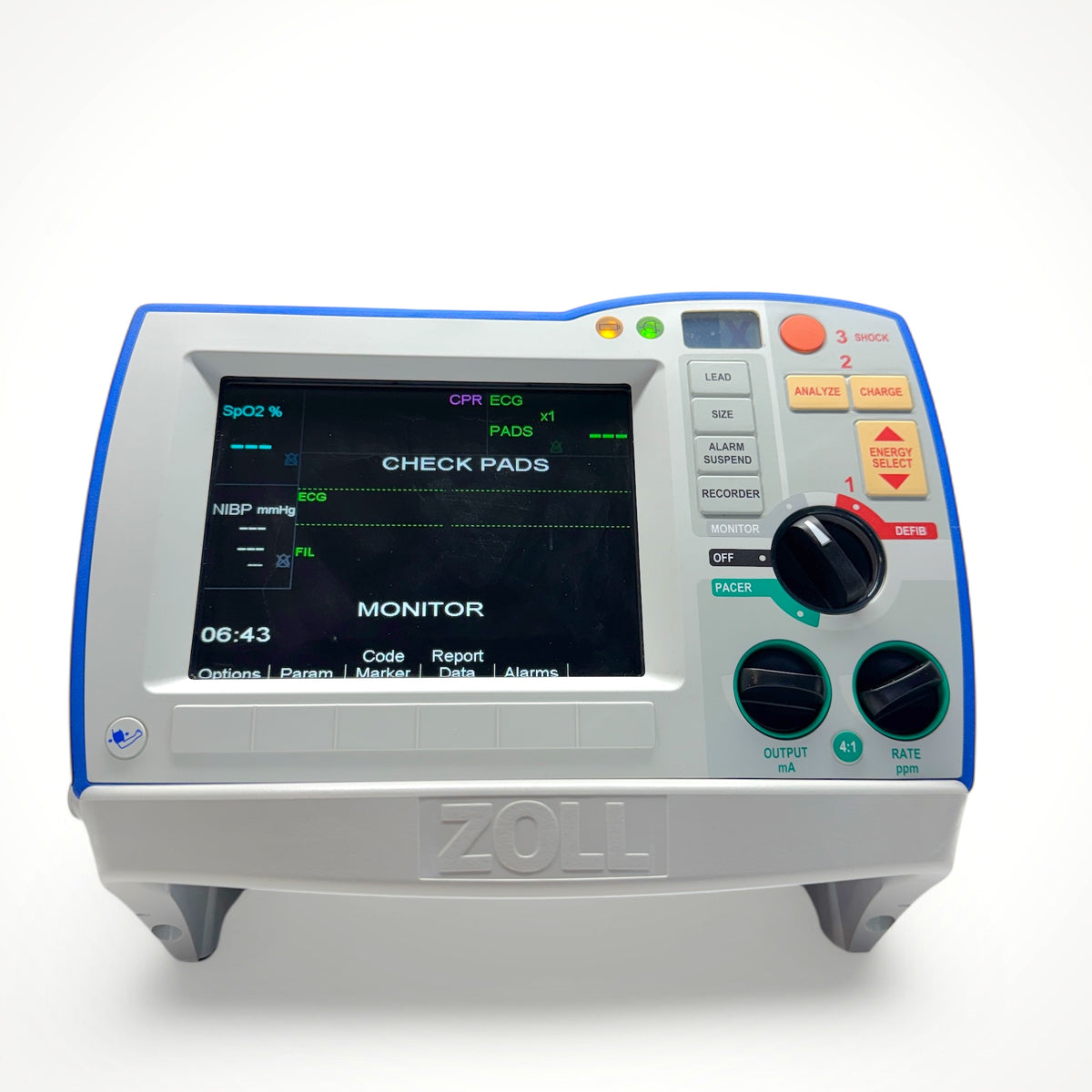 ZOLL R SERIES ALS WITH PACING, MASIMO SPO2, NIBP, ECG, ETCO2