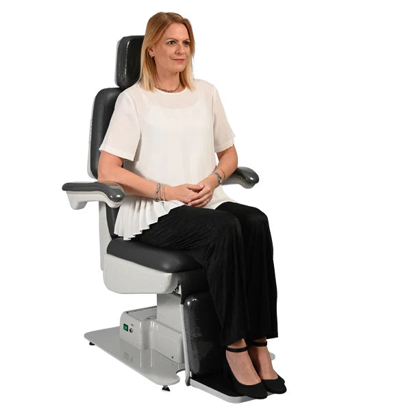 Motorized Ophthalmic Exam Chair ERU-2600 – Charcoal Gray